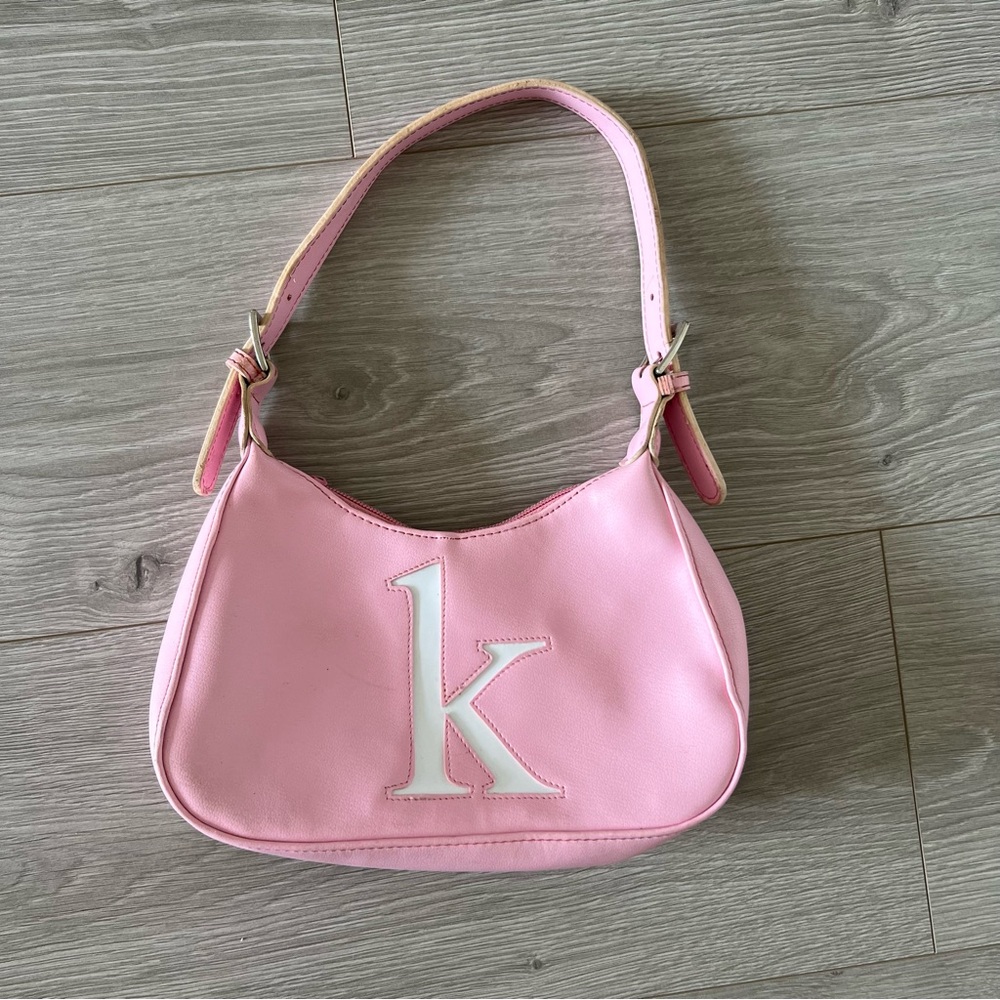 Y2K initial “K” pink small handbag cute kawaii vintage